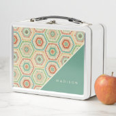 Jouw naam toevoegen | Southwest Hexagon Pattern (In situ)