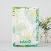 Jouw naam toevoegen | Splish Splash I Briefpapier (Staand voorkant)