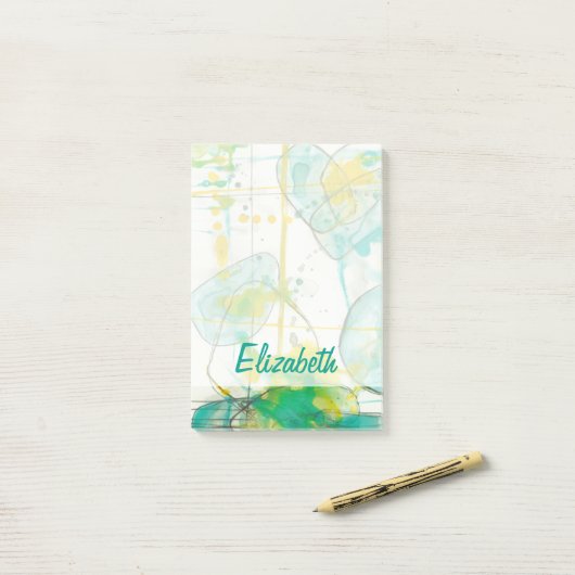 Jouw naam toevoegen | Splish Splash I Post-it® Notes (Op bureau)