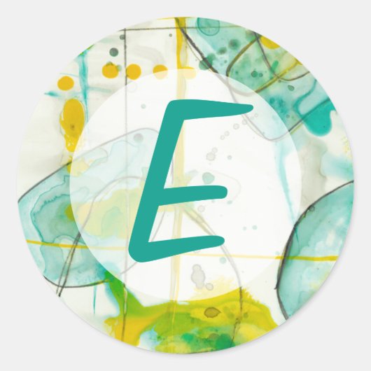 Jouw naam toevoegen | Splish Splash I Ronde Sticker (Voorkant)