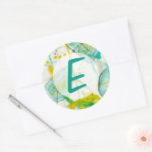 Jouw naam toevoegen | Splish Splash I Ronde Sticker (Envelop)