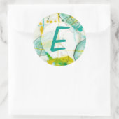 Jouw naam toevoegen | Splish Splash I Ronde Sticker (Tas)