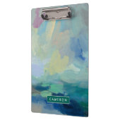 Jouw naam toevoegen | Storm I Abstract afdrukken Klembord (Links)