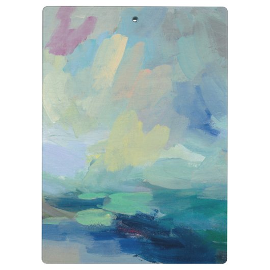 Jouw naam toevoegen | Storm I Abstract afdrukken Klembord (Achterkant)