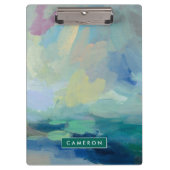 Jouw naam toevoegen | Storm I Abstract afdrukken Klembord (Voorkant)