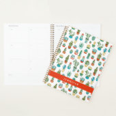 Jouw naam toevoegen | Succulent Patroon Planner (Display)