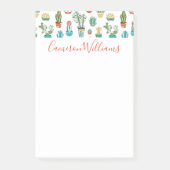 Jouw naam toevoegen | Succulent Patroon Post-it® Notes (Voorkant)