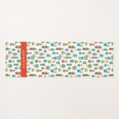 Jouw naam toevoegen | Succulent Patroon Yogamat (Voorkant (horizontaal))
