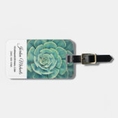 Jouw naam toevoegen | Succulent sluiten Bagagelabel (Voorkant horizontaal)