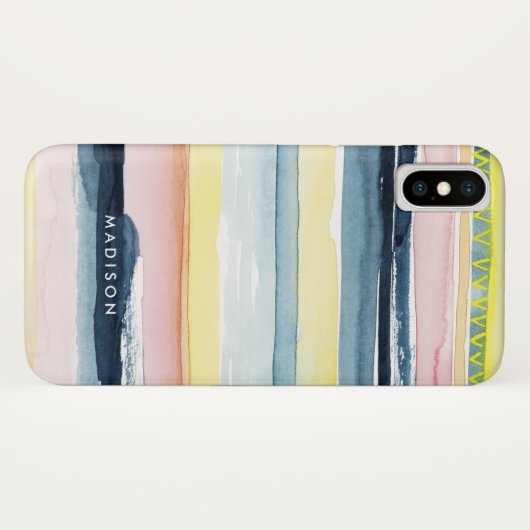 Jouw naam toevoegen | Sunset Stream I Case-Mate iPhone Case (Achterkant (horizontaal))