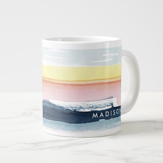 Jouw naam toevoegen | Sunset Stream I Grote Koffiekop (Voorkant rechts)