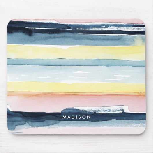 Jouw naam toevoegen | Sunset Stream I Muismat (Voorkant)