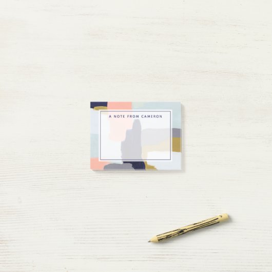 Jouw naam toevoegen | Taal Post-it® Notes (Op bureau)