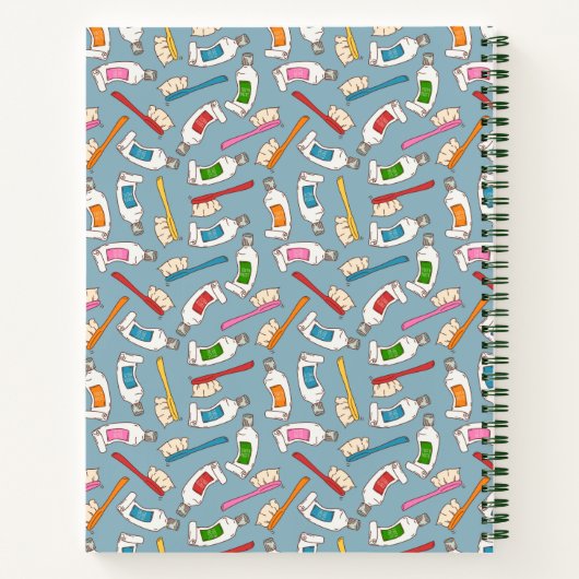 Jouw naam toevoegen | Tandenborstel- en tandpastea Notitieboek (Achterkant)