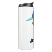 Jouw naam toevoegen - thermische trommel thermosbeker (Gedraaid links)