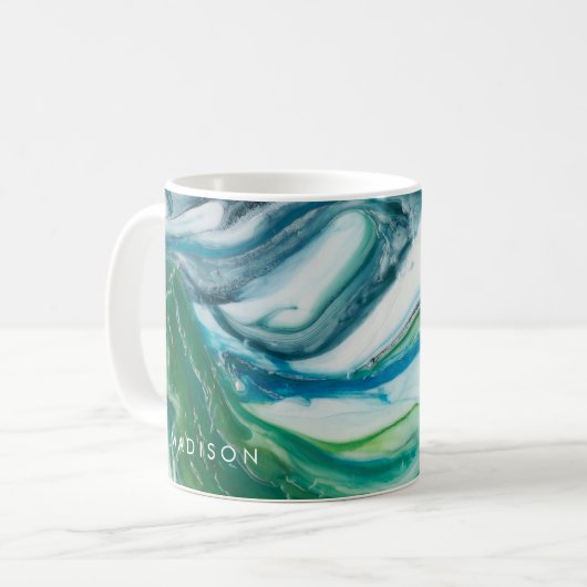 Jouw naam toevoegen | Tidal Sweep II Koffiemok (Voorkant links)