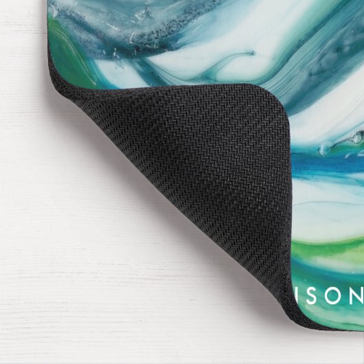 Jouw naam toevoegen | Tidal Sweep II Muismat (Hoek)