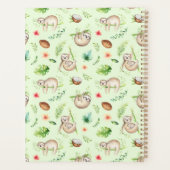 Jouw naam toevoegen | Tropisch kokosgleufpatroon Planner (Achterkant)