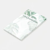 Jouw naam toevoegen | Tropisch palmgespleten lef Post-it® Notes (Schuin)