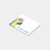 Jouw naam toevoegen | Tropische halo - Parrot Post-it® Notes (Schuin)