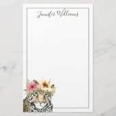 Jouw naam toevoegen | Tropische halo | Sweet Cheet Briefpapier (Voorkant)