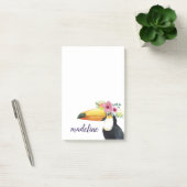 Jouw naam toevoegen | Tropische halo - Toucan Post-it® Notes (Kantoor)