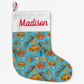 Jouw naam toevoegen | Tropische vis Kleine Kerstsok (Voorkant)