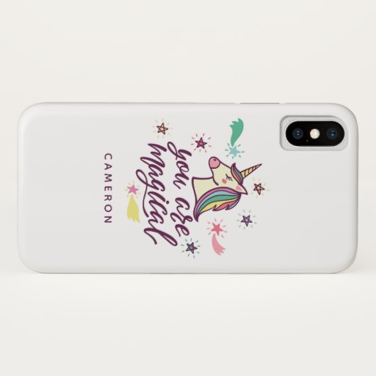 Jouw naam toevoegen | U bent Magisch Case-Mate iPhone Case (Achterkant (horizontaal))