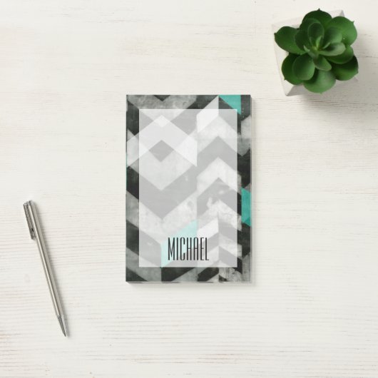 Jouw naam toevoegen | Uitsluiting Chevron II Post-it® Notes (Kantoor)