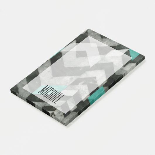 Jouw naam toevoegen | Uitsluiting Chevron II Post-it® Notes (Schuin)