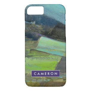 Jouw naam toevoegen   Uitzicht van de kust II iPhone 8/7 Hoesje