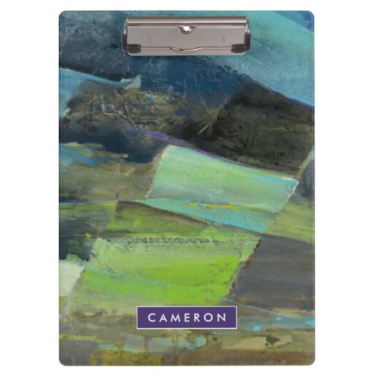 Jouw naam toevoegen | Uitzicht van de kust II Klembord (Voorkant)