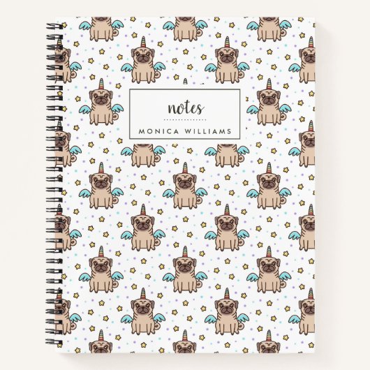 Jouw naam toevoegen | Unipug Pattern Notitieboek (Voorkant)