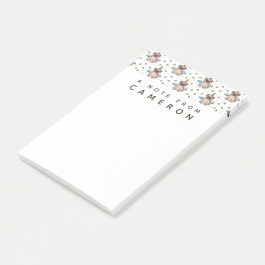 Jouw naam toevoegen | Unipug Pattern Post-it® Notes (Schuin)