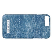 Jouw naam toevoegen | US Map Blueprint Case-Mate iPhone Case (Achterkant (Horizontaal))