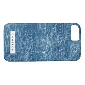 Jouw naam toevoegen | US Map Blueprint Case-Mate iPhone Case (Achterkant (Horizontaal))