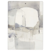 Jouw naam toevoegen | Verbetering I Grijs Abstract Klembord (Achterkant)