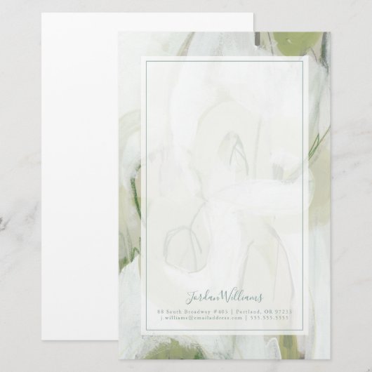 Jouw naam toevoegen | Verge Briefpapier (Voorkant / Achterkant)