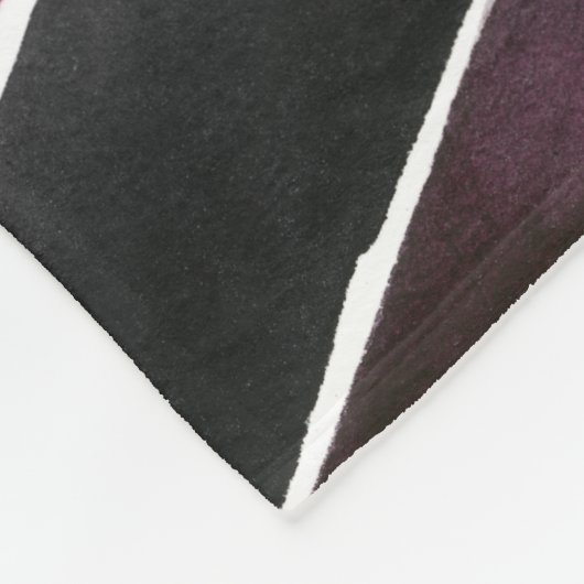 Jouw naam toevoegen | Vivid Waterverf Chevron I Fleece Deken (Hoek)