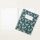 Jouw naam toevoegen | Vlagpatroon Waterverf Llama Planner (Display)