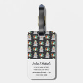 Jouw naam toevoegen | Watermeloenslag Bagagelabel (Achterkant verticaal)