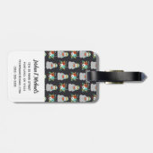 Jouw naam toevoegen | Watermeloenslag Bagagelabel (Achterkant horizontaal)