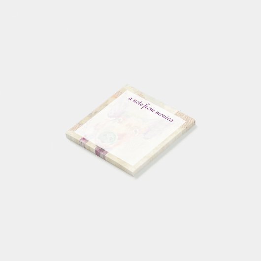 Jouw naam toevoegen | Waterverf Boerderij Collage  Post-it® Notes (Schuin)