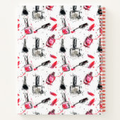 Jouw naam toevoegen | Waterverf Nail Pools Patroon Notitieboek (Achterkant)