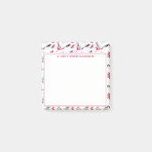 Jouw naam toevoegen | Waterverf Nail Pools Patroon Post-it® Notes (Voorkant)