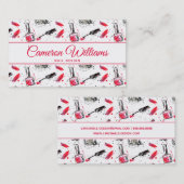 Jouw naam toevoegen | Waterverf Nail Pools Patroon Visitekaartje (Voorkant / Achterkant)