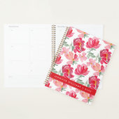 Jouw naam toevoegen | Waterverf Peony Pattern Planner (Display)