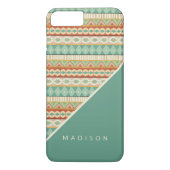 Jouw naam toevoegen | Waterverf Tribaal Patroon Case-Mate iPhone Case (Achterkant)