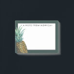 Jouw naam toevoegen | Waterverf tropische anananas Post-it® Notes<br><div class="desc">Tropische anananas Waterverf. Artiest: Grace Popp. Afbeelding-ID: 105687D.</div>