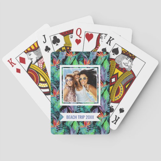 Jouw naam toevoegen | Waterverf van het Paradijs Speelkaarten (Achterkant)